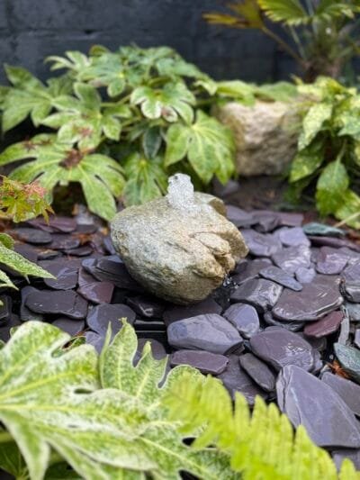 Glacial Boulder Water Feature SB195 | Welsh Slate Water Features 04