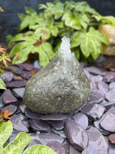 Glacial Boulder Water Feature SB197 | Welsh Slate Water Features 06