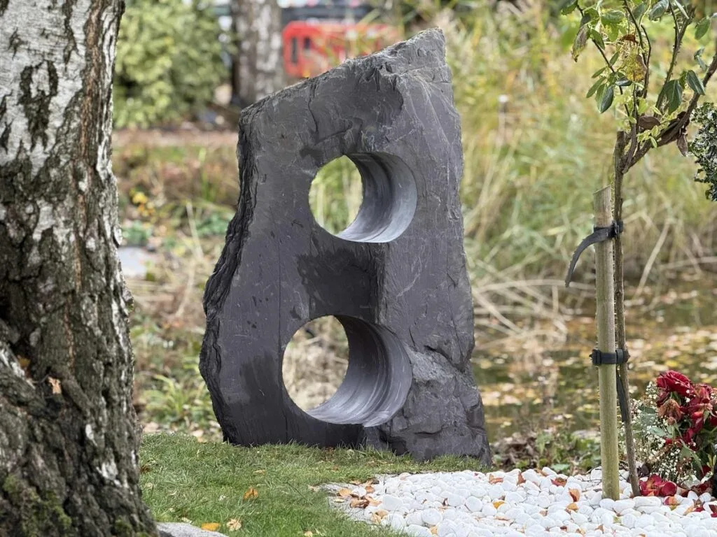 Slate Hololith Memorial Stone | Welsh Slate Water Features 01