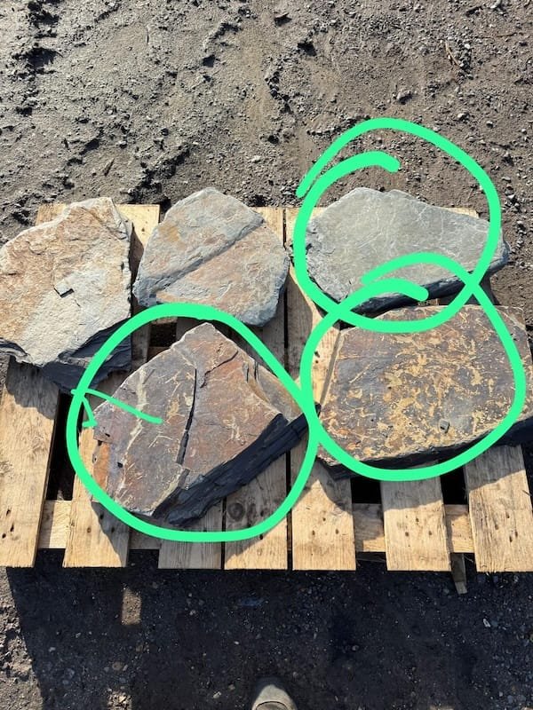 Slate Stepping Stones Pack of 3 | Welsh Slate Water Features 01 Slate Stepping Stones Pack of 3 | Welsh Slate Water Features 01