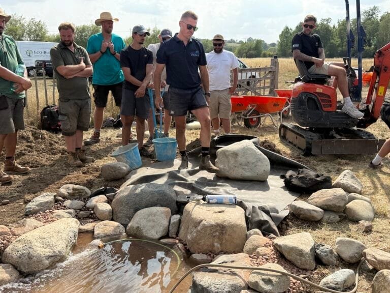 How To Build an Ecosystem Pond | Welsh Slate Water Features 25