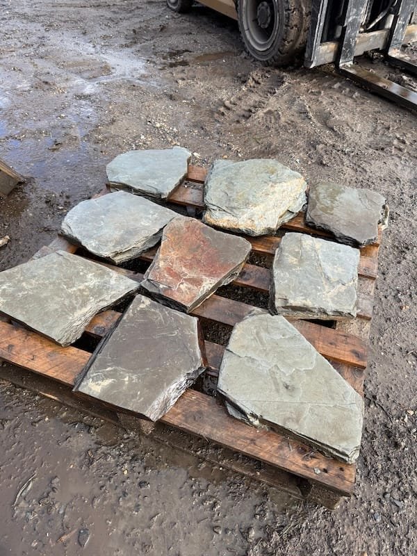 Slate Stepping Stones Pack of 9 | Welsh Slate Water Features 21 Slate Stepping Stones Pack of 9 | Welsh Slate Water Features 21