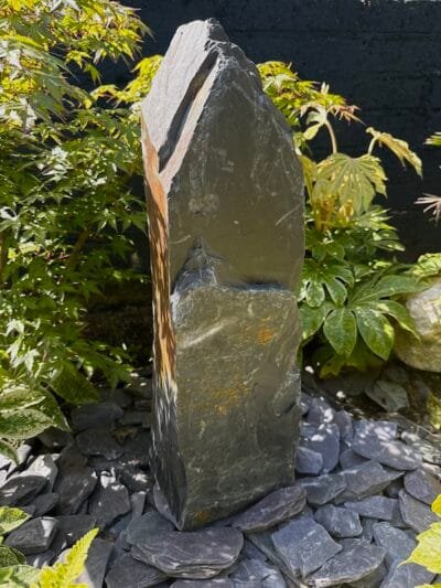 Slate Monolith SM374 Standing Stone | Welsh Slate Water Features 01