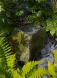 Mossy Stone Bird Bath SBB31 | Welsh Slate Water Features 04