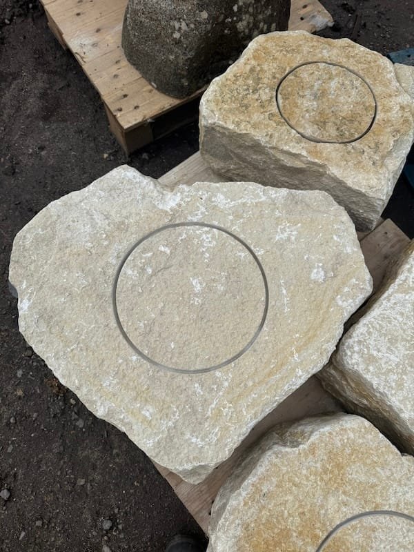 Stone Boulder for Brid Bath Carving