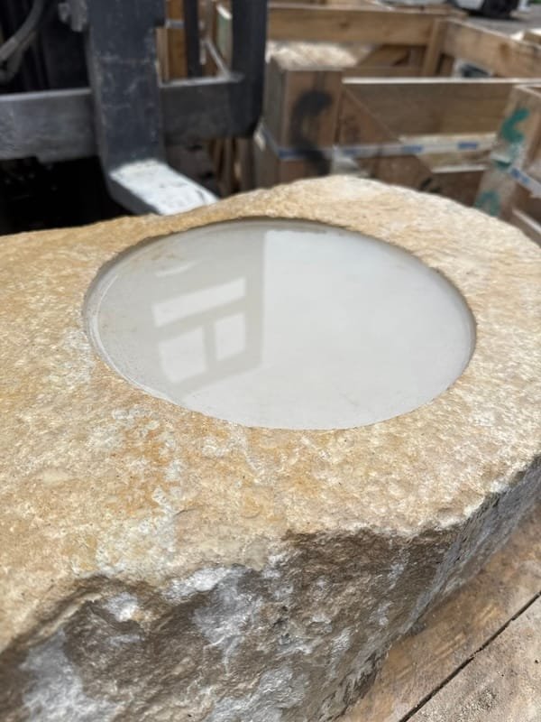 Purbeck Stone Bird Bath