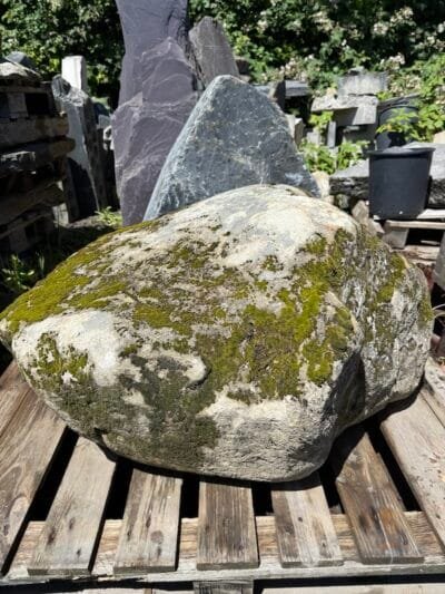 Mossy Stone Boulder SB219 | Welsh Slate Water Features 05