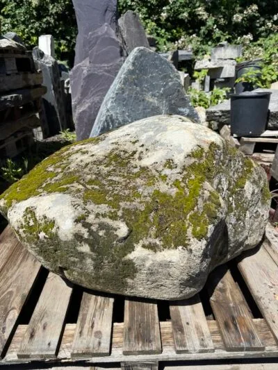 Mossy Stone Boulder SB219 | Welsh Slate Water Features 05