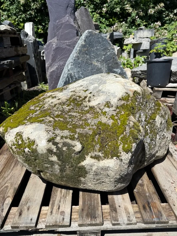 Mossy Stone Boulder SB219 | Welsh Slate Water Features 05 Mossy Stone Boulder SB219 | Welsh Slate Water Features 05