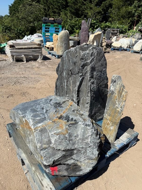 Triad of Stones TS22 | Welsh Slate Water Features 02 Triad of Stones TS22 | Welsh Slate Water Features 02