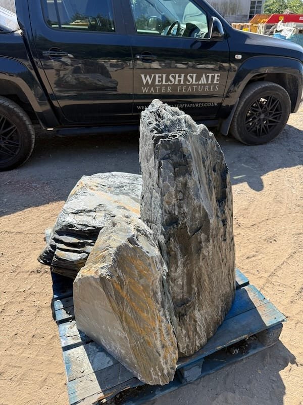 Triad of Stones TS22 | Welsh Slate Water Features 05 Triad of Stones TS22 | Welsh Slate Water Features 05