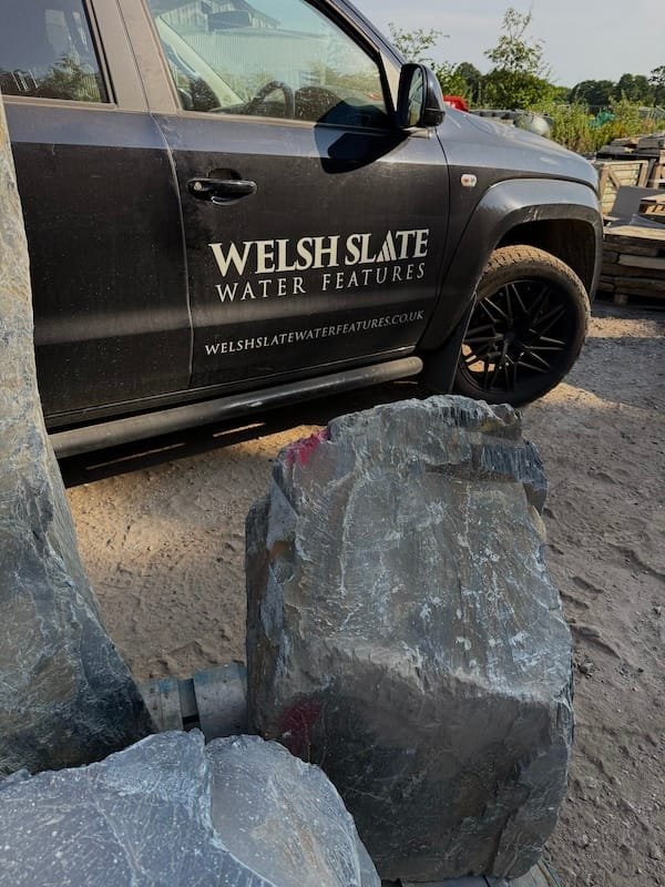 Triad of Stones TS23 | Welsh Slate Water Features 01 Triad of Stones TS23 | Welsh Slate Water Features 01