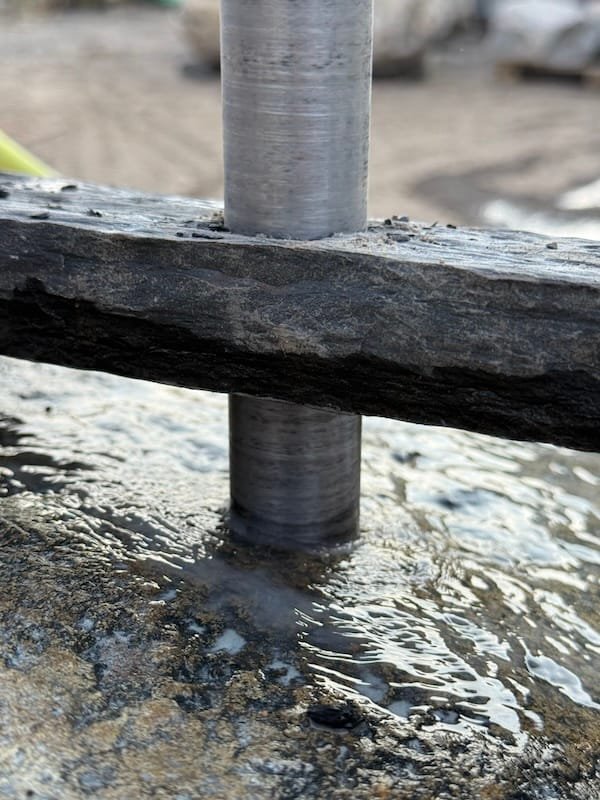 Core Drilling Natural Stone Boulders for a London Art Project
