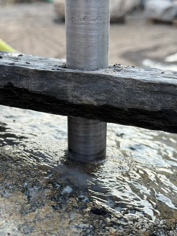 Core Drilling Natural Stone Boulders for a London Art Project