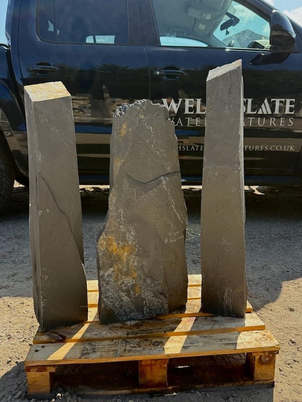 Triad of Stones TS24 | Welsh Slate Water Features 01 Triad of Stones TS24 | Welsh Slate Water Features 01