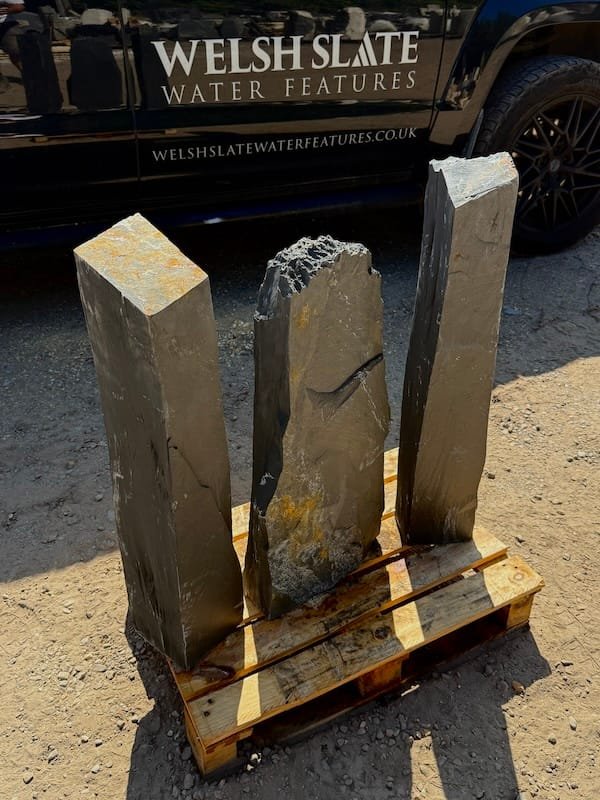 Triad of Stones TS24 | Welsh Slate Water Features 02 Triad of Stones TS24 | Welsh Slate Water Features 02