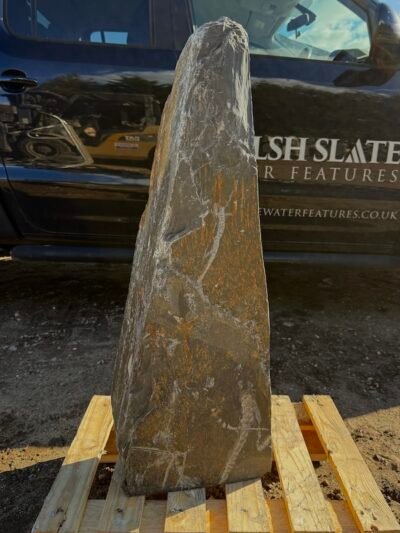 Slate Monolith SM216 Standing Stone | Welsh Slate Water Features 01